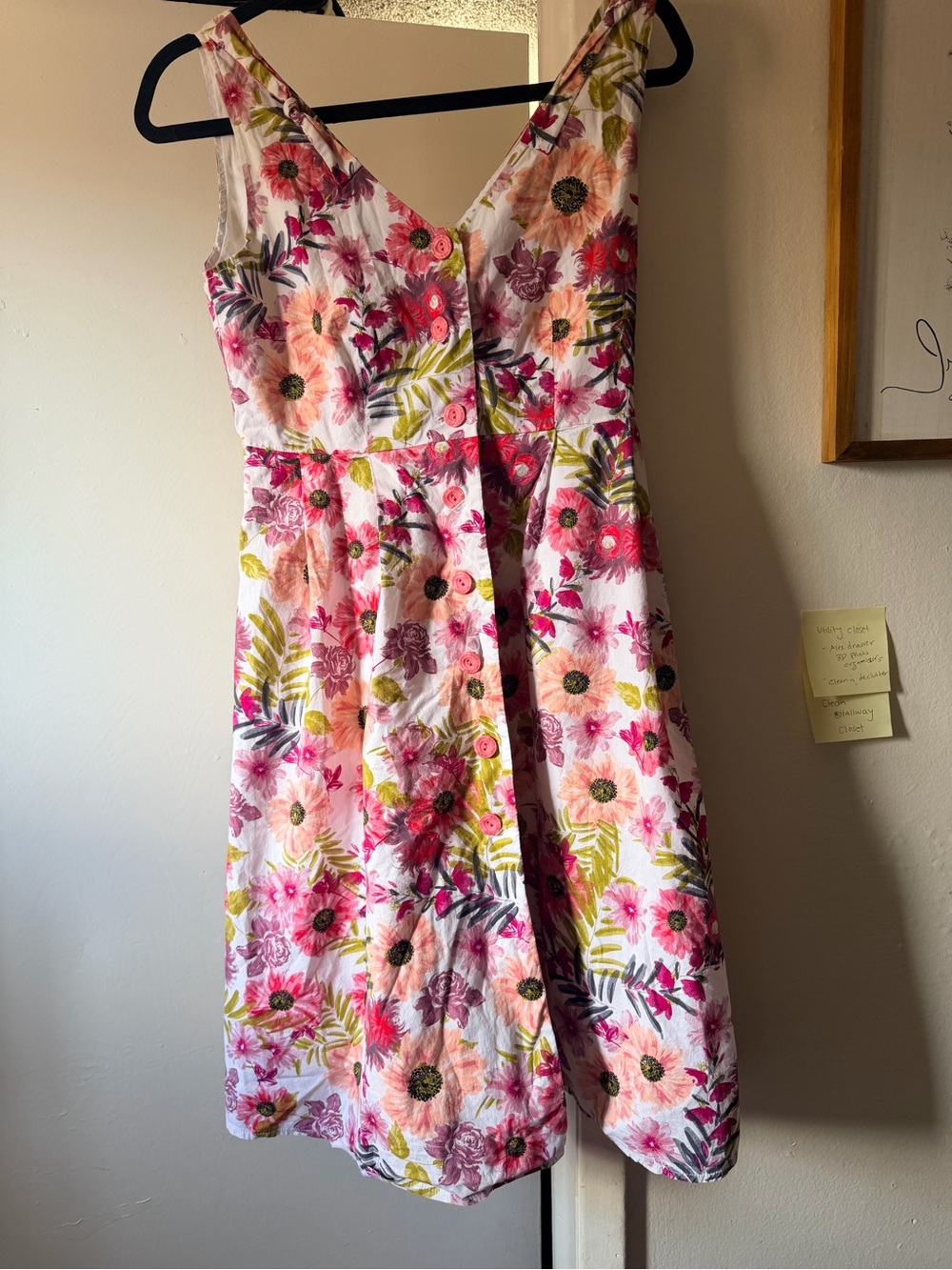 Aryeh Floral Button-Front Midi Dress